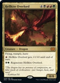 Magic: The Gathering Single - Double Masters 2022 - Hellkite Overlord - FOIL Rare/225 Lightly Played