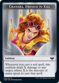 Magic: The Gathering Single - Innistrad: Crimson Vow - Emblem - Chandra, Dressed to Kill Emblem/020 Lightly Played