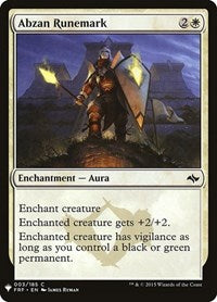 Magic: The Gathering - The List - Abzan Runemark - Common/003 Lightly Played