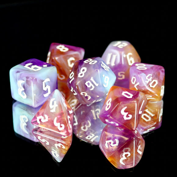 7 Piece RPG Set - Amethyst Sunset