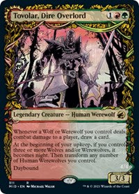 Magic: The Gathering Single - Innistrad: Midnight Hunt -Tovolar, Dire Overlord (Showcase) (Foil) - Rare/311 Lightly Played