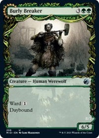 Magic: The Gathering Single - Innistrad: Midnight Hunt - Burly Breaker (Showcase) - Uncommon/299 Lightly Played