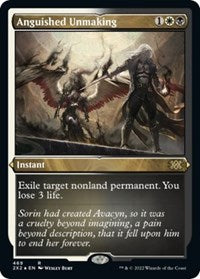 Magic: The Gathering Single - Double Masters 2022 - Anguished Unmaking (Foil Etched) - Rare/469 Lightly Played