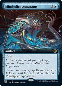 Magic: The Gathering Single - Phyrexia: All Will Be One - Mindsplice Apparatus (Extended Art) - Rare/382 Lightly Played