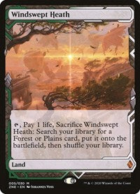 Magic: The Gathering - Zendikar Rising Expeditions - Windswept Heath Mythic/005 Lightly Played
