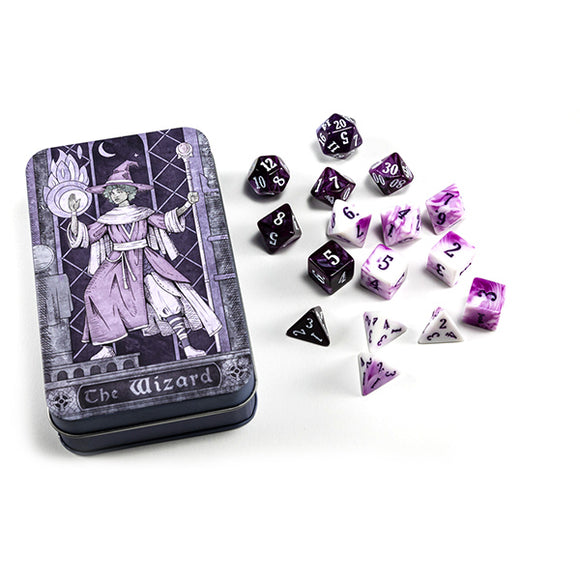 RPG Class Dice: Wizard Set Tin (16 Dice)