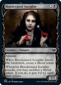 Magic: The Gathering Single - Innistrad: Crimson Vow - Bloodcrazed Socialite (Showcase) Common/288 Lightly Played