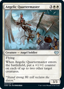 Magic: The Gathering - Innistrad: Crimson Vow - Angelic Quartermaster FOIL Uncommon/002 Lightly Played