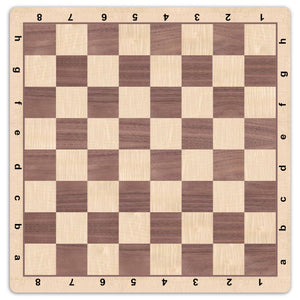 WE Games Walnut & Maple Wood Grain Mousepad Chessboard, 20 inches – made in USA