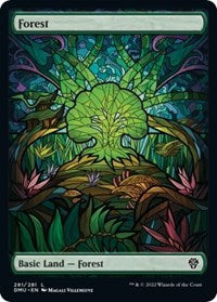 Magic: The Gathering Single - Dominaria United - Forest (Showcase) - FOIL Land/281 Lightly Played