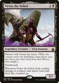 Magic: The Gathering - Battlebonds - Virtus the Veiled - Rare/007 LIghtly Played