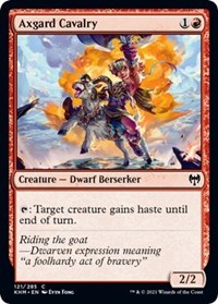 Magic: The Gathering Single - Kaldheim - Axgard Cavalry -Common/121 Lightly Played