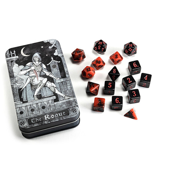 RPG Class Dice: Rogue Set Tin (16 Dice)