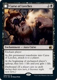 Magic: The Gathering Single - Innistrad: Midnight Hunt - Curse of Leeches (Foil) - Rare/094 Lightly Played