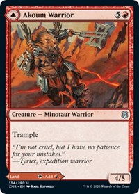 Magic: The Gathering Single - Zendikar Rising - Akoum Warrior Uncommon/134 Lightly Played