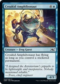 Magic: The Gathering - Unfinity - Croakid Amphibonaut (Foil) - Common/043 Lightly Played