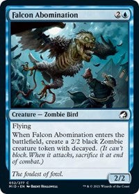 Magic: The Gathering Single - Innistrad: Midnight Hunt - Falcon Abomination (Foil) - Common/052 Lightly Played