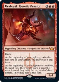 Magic: The Gathering Single - Streets of New Capenna - Urabrask, Heretic Praetor Mythic/129 Lightly Played