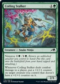 Magic: The Gathering Single - Kamigawa: Neon Dynasty - Coiling Stalker FOIL Common/179 Lightly Played