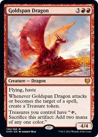 Magic: The Gathering Single - Promo Pack: Kaldheim - Goldspan Dragon - Mythic/139 Lightly Played