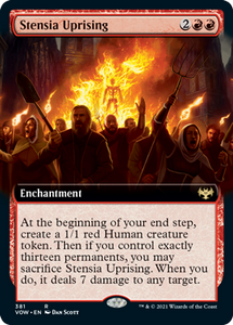 Magic: The Gathering - Innistrad: Crimson Vow - Stensia Uprising (Extended Art) Rare/381 Lightly Played