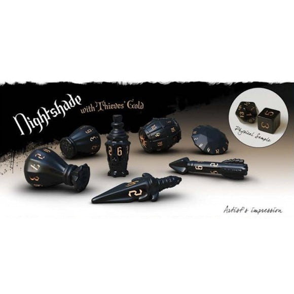 PolyHero Dice Rogue Set: Nightshade