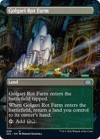 Magic: The Gathering Single - Double Masters 2022 - Golgari Rot Farm (Borderless) - FOIL Uncommon/406 Lightly Played