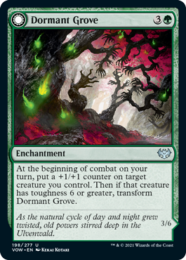 Magic: The Gathering - Innistrad: Crimson Vow - Dormant Grove FOIL Uncommon/198 Lightly Played