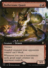 Magic: The Gathering Single - Commander Legends: Battle for Baldur's Gate - Bothersome Quasit (Extended Art) - Rare/628 Lightly Played