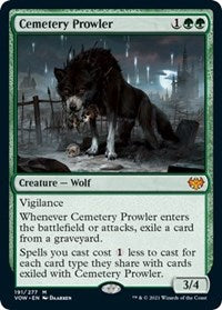 Magic: The Gathering - Innistrad: Crimson Vow - Cemetary Prowler Rare/191 Lightly Played