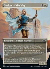 Magic: The Gathering Single - Double Masters 2022 -Seeker of the Way (Borderless) - FOIL Common/341 Lightly Played