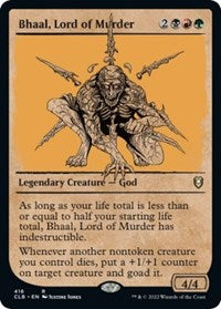 Magic: The Gathering Single - Commander Legends: Battle for Baldur's Gate - Bhaal, Lord of Murder (Showcase) - Rare/416 Lightly Played