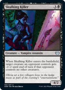 Magic: The Gathering - Innistrad: Crimson Vow - Skulking Killer FOIL Uncommon/130 Lightly Played