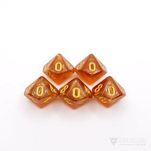 5 Piece d10 Set - Summer Solstice