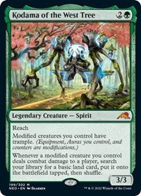Magic: The Gathering Single - Kamigawa: Neon Dynasty - Kodama of the West Tree Mythic/199 Lightly Played