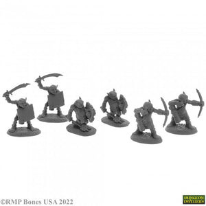 Bones USA Dungeon Dwellers - GOBLIN SKIRMISHERS (6) (77445) 07045