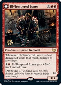 Magic: The Gathering Single - Innistrad: Crimson Vow - Prerelease Cards- Ill-Tempered Loner FOIL Rare/162 Lightly Played