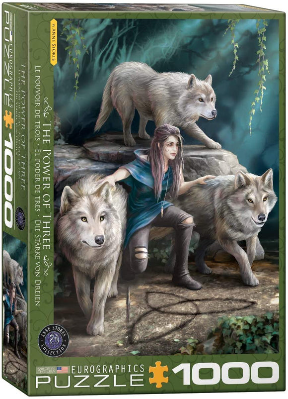 The Power of Three by Anne Stokes 1000-Piece Puzzle