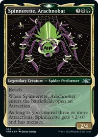 Magic: The Gathering - Unfinity - Spinnerette, Arachnobat (Showcase) (Galaxy Foil) - Uncommon/522 Lightly Played