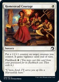 Magic: The Gathering Single - Innistrad: Midnight Hunt - Homestead Courage - Common/024 Lightly Played