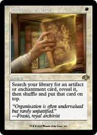Magic: The Gathering Single - Dominaria Remastered - Enlightened Tutor (Retro Frame) - Rare/263 Lightly Played