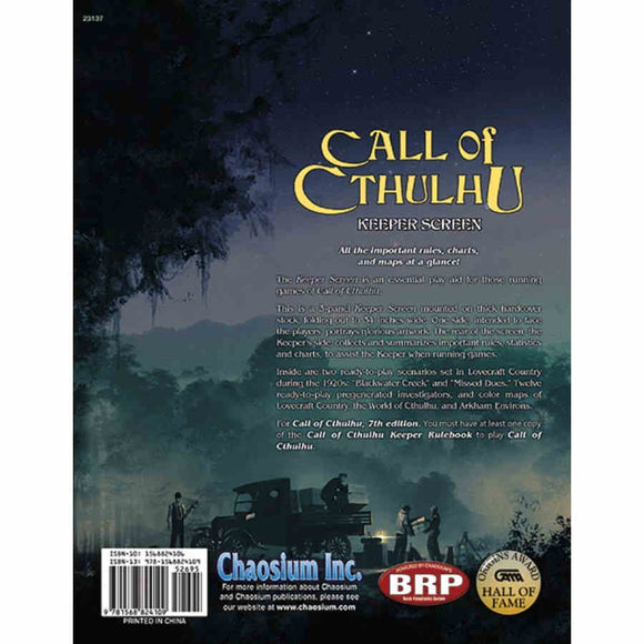 Call of Cthulhu RPG: Keeper Screen