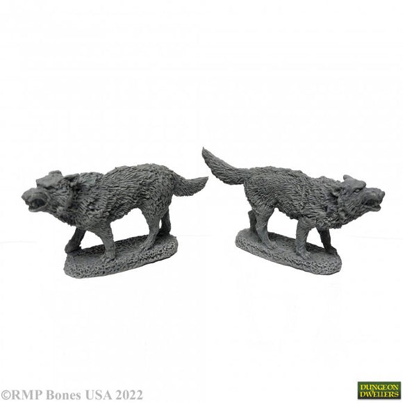 Bones USA Dungeon Dwellers - DIRE WOLVES (2) (02415) 07039