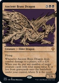 Magic: The Gathering Single - Commander Legends: Battle for Baldur's Gate -  Ancient Brass Dragon (Showcase) Mythic/389 Lightly Played