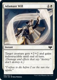 Magic: The Gathering - Innistrad: Crimson Vow - Adamant Will (Foil) Common/001 Lightly Played