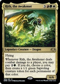 Magic: The Gathering Single - Dominaria Remastered - Rith, the Awakener (Foil) - Rare/198 Lightly Played