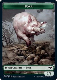 Magic: The Gathering - Innistrad: Crimson Vow - Boar Token (Foil) - Token/012 Lightly Played