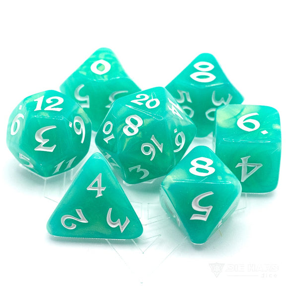 7 Piece RPG Set - Elessia - Shady Vale with White SKU: P0205060