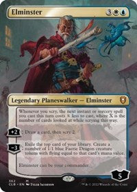 Magic: The Gathering Single - Commander Legends: Battle for Baldur's Gate - Elminster (Borderless) - Mythic/362 Lightly Played