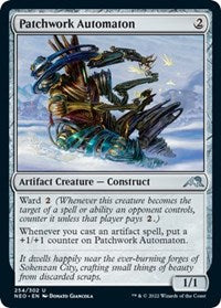 Magic: The Gathering Single - Kamigawa: Neon Dynasty - Patchwork Automaton FOIL Uncommon/254 Lightly Played